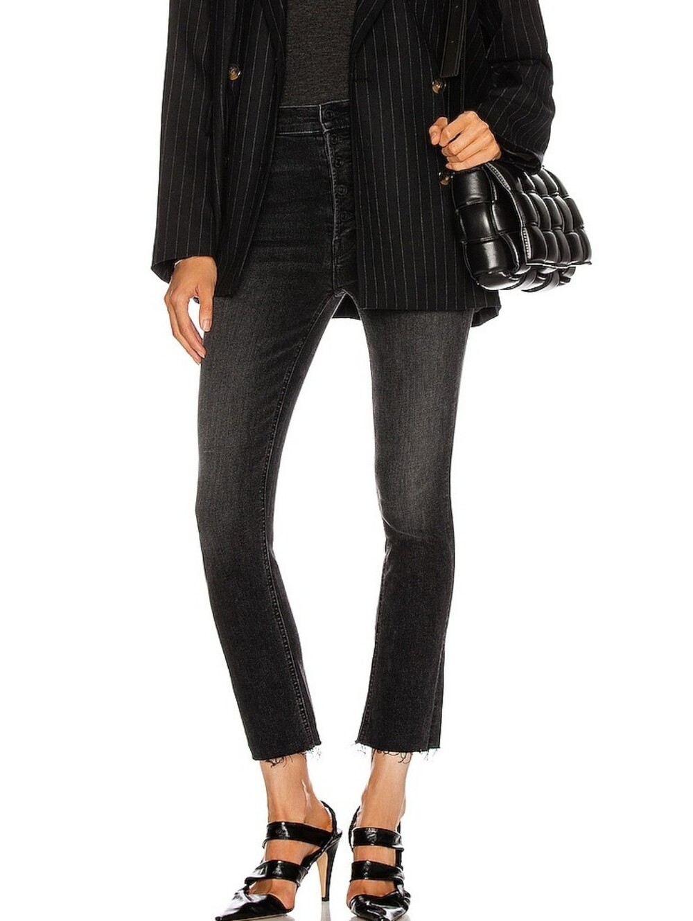 Mint Condition!! MOTHER Denim The Pixie Dazzler Ankle Fray-Night Shadow SZ 29